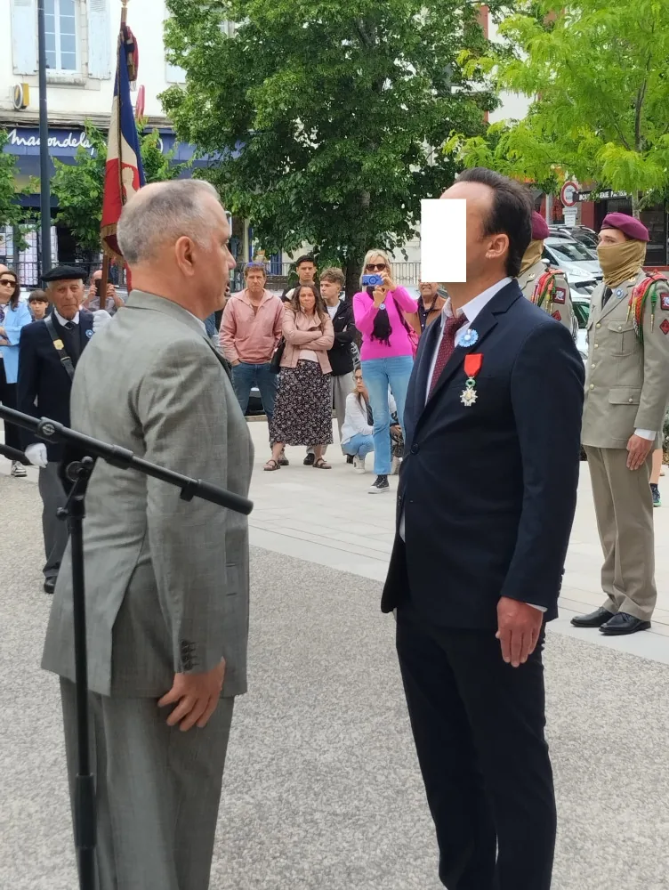 Remise de la Légion d'honneur à l'un de nos adhérents